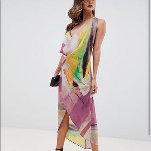 Multicolor Midi Dress - Brand New with Tags